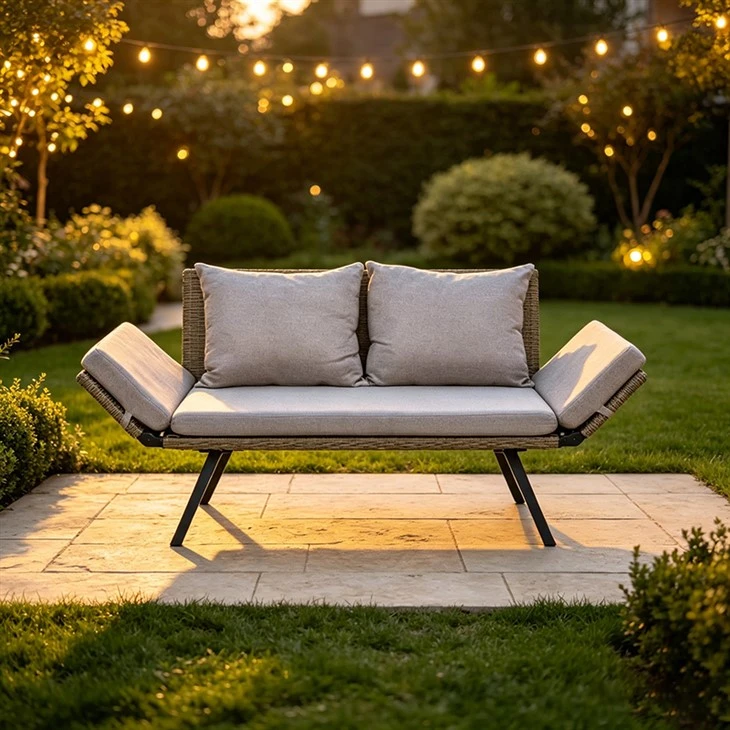 Outdoor-Sessel aus Korbgeflecht